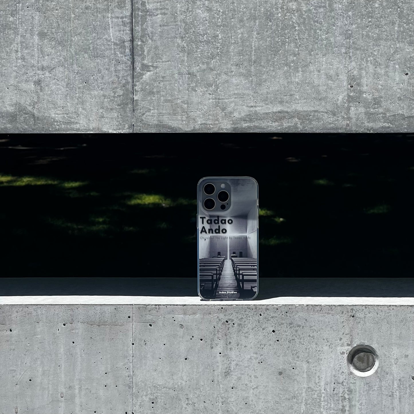 Index Studios x Tadao Ando iPhone Frosted Case Architectural series I - Church of Light