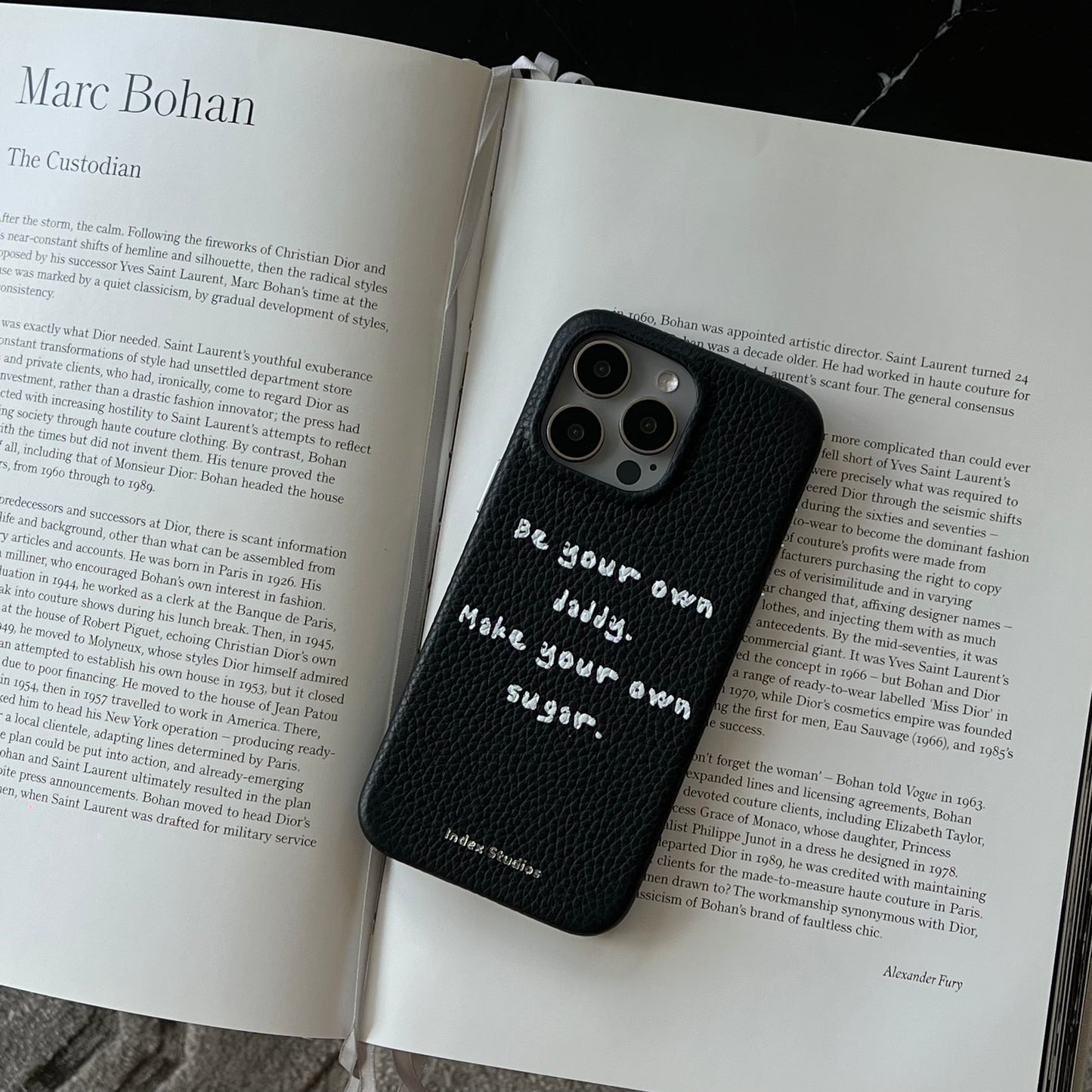Index Studios Leather Phone Case