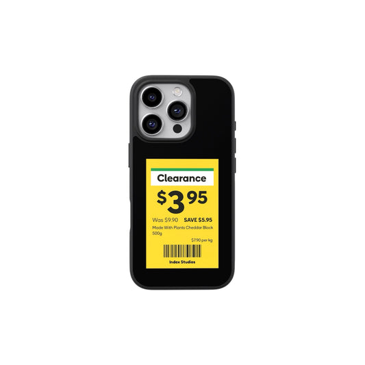 Index Studios Price Tag Series Aussie Woolies iPhone Cases